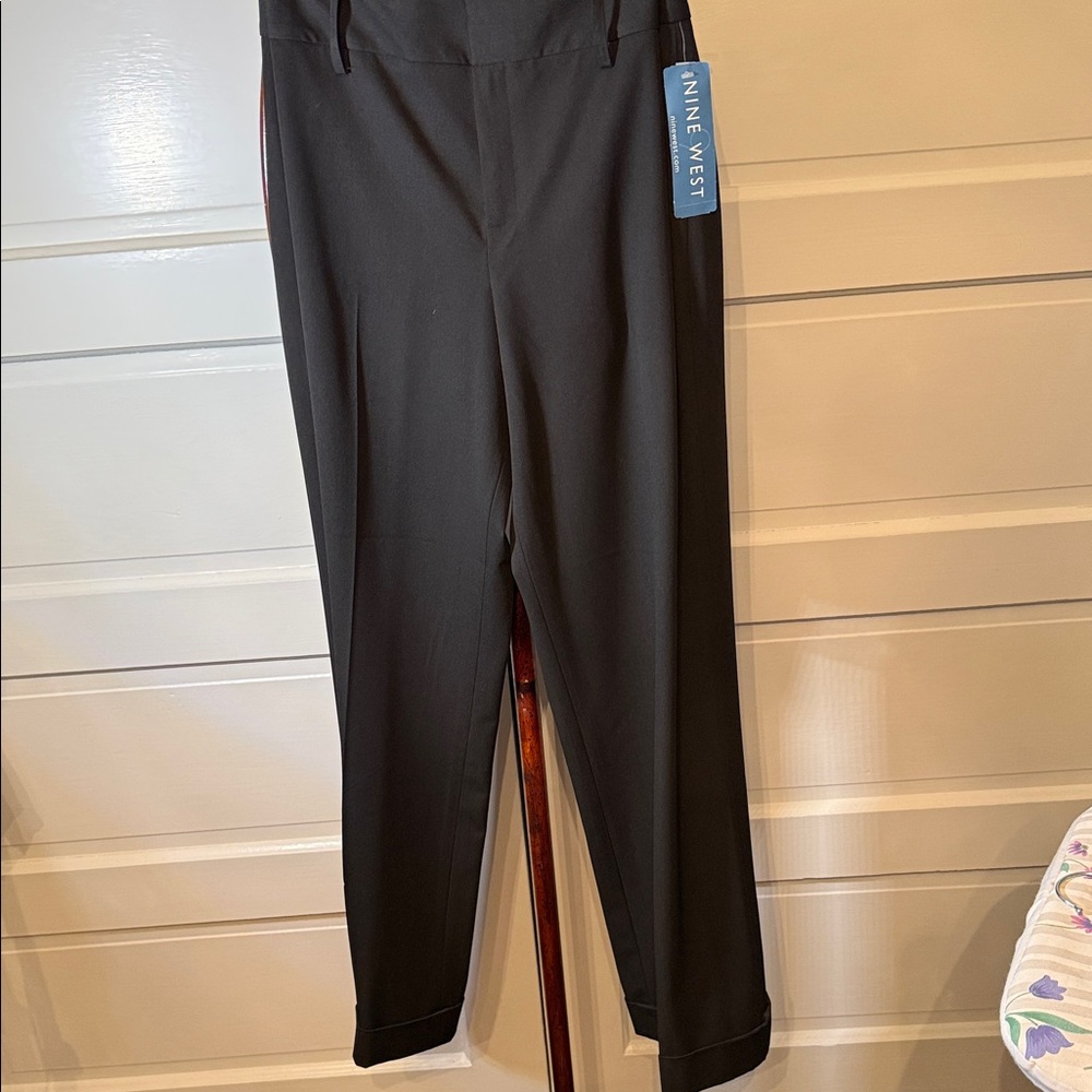 New with tags Nine West black wide leg dress pants in size 16.